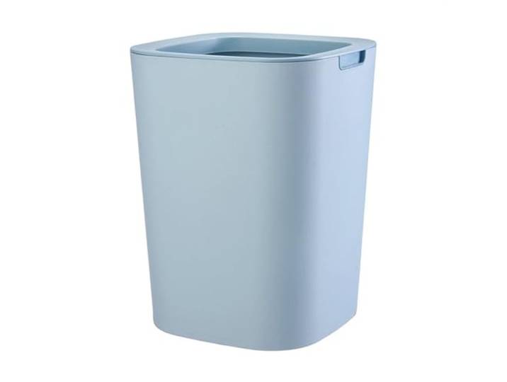9bbhfJw4R Haushaltsmülleimer Der Oben Offene Mülleimer Mit Druckring Passt Neben Das Bett(Blue,L)