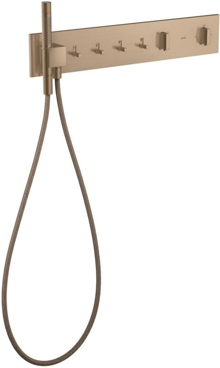 Hansgrohe Fertigset ShowerComposition UP-THM, 4 Verbraucher, brushed red gold (12573310)