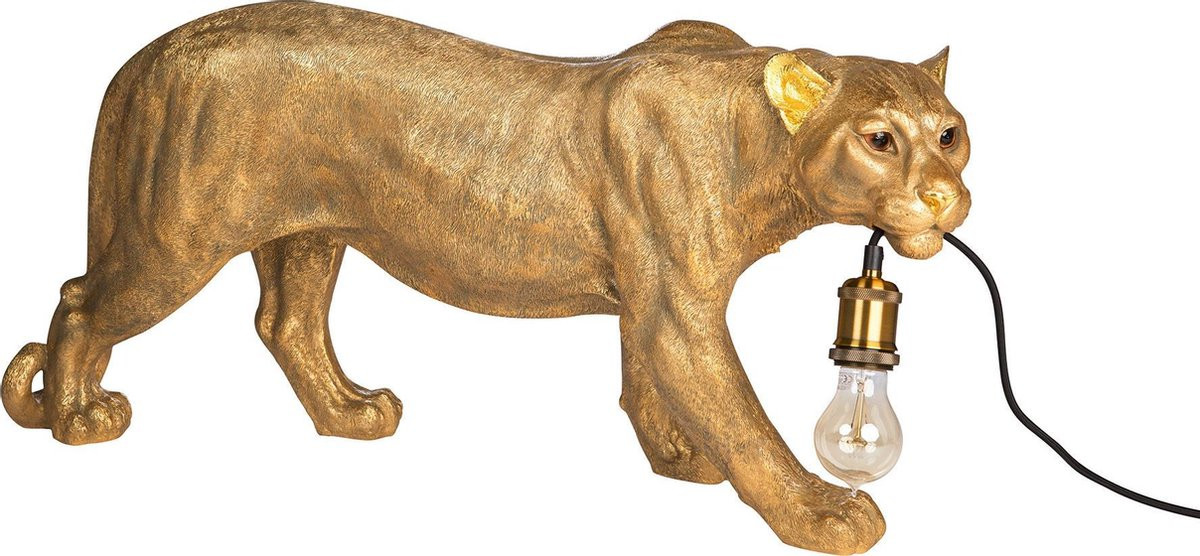 Kitchen Trend Dierenlamp Luipaard Goud XXL 77 cm