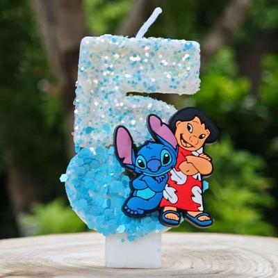 Uplift Treasures Angel Cartoon Number Birthday Cake Candle a 5