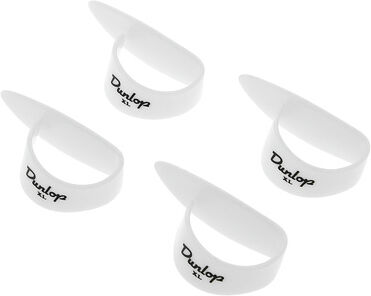 Dunlop Thumb Pick XL white 4er Set Weiss