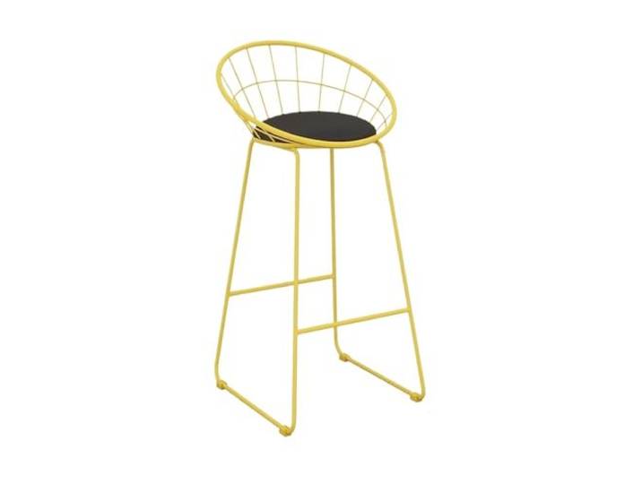 Bvn5kQ3dy Barstühle Hochstuhl aus Eisen, Küche, Bar, Milchtee, Geschäft, Zuhause(Yellow)