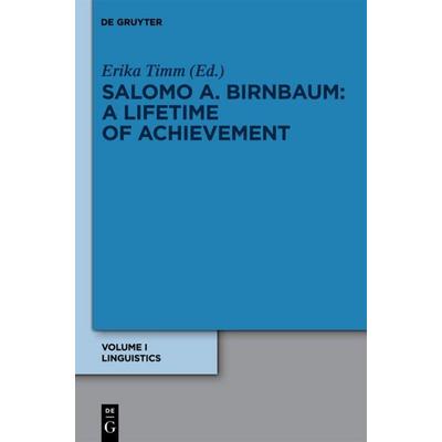 Linguistik / Linguistics, Gebundene Ausgabe von Salomo A. Birnbaum, De Gruyter, 978-3-11-025194-4