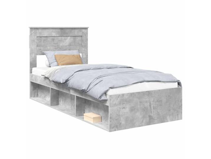 PUGYNBK Bettrahmen 90 x 200 cm Kiefer massiv Fester Lattenrost, minimalistisches Design, aufwendiges Holz, einfache Reinigung