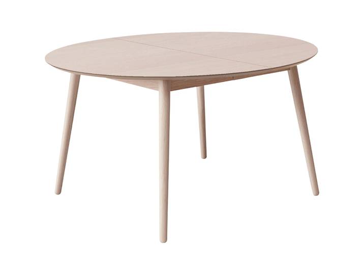 Runder Esstisch mit Verlängerung - Farbe: eiche - Material: Laminat - 1269