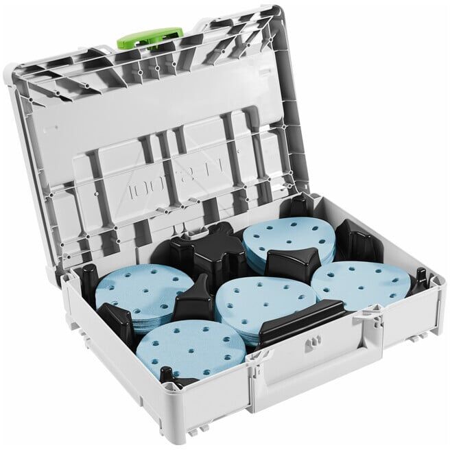 Festool Systainer³ pour abrasifs SYS-STF D125 GR-Set Grenat (578193)