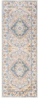 Livabliss Lillian Machine Washable Medallion Border Area Rug