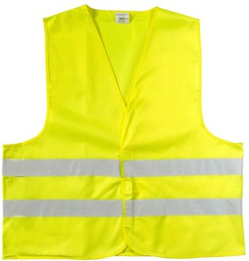 Gilet de sécurité personnalisé réfléchissant pour adultes polyester M jaune