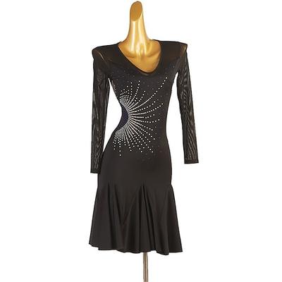 Latein-Tanzkleid für Damen, Rumba-Tanz-Übungskleider, Performance-Kleider
