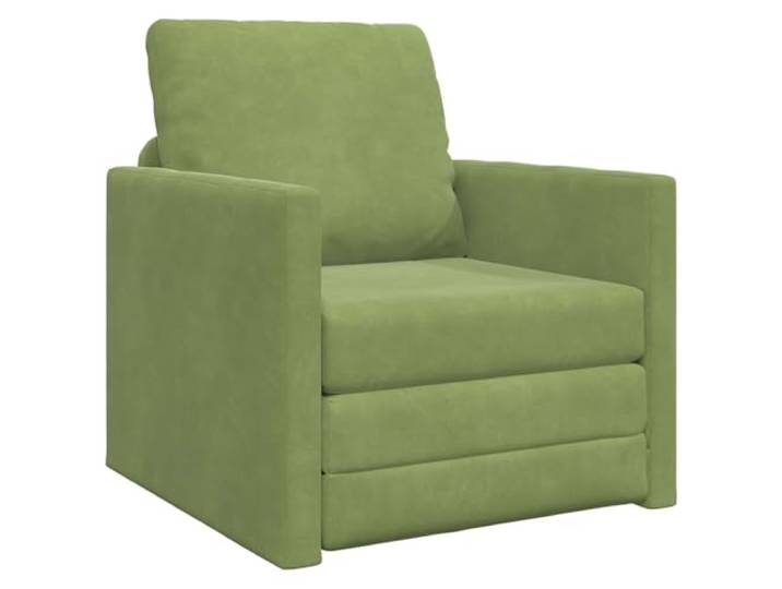 GHVBNMF Schlafsofa Samt Klappsofa Hellgrün, 74 x 77 x 81 cm Flexibles Polstersofa aus Samt für Wohnzimmer und kleine Apartments. Schnelle Verwandlung zum bequemen Gästebett.