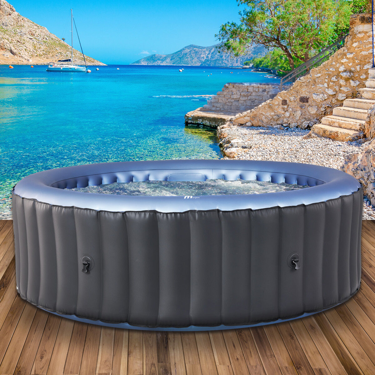 BRAST Aufblasbarer Whirlpool MSpa BERGEN COMFORT 6 Personen