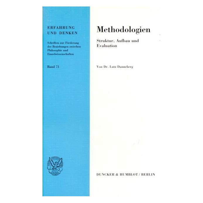 Duncker & Humblot Methodologien. (Deutsch, Softcover, Lutz Danneberg) (55344626)