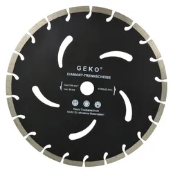 GEKO, Sägeblatt, Diamant-Segment-Trennscheibe, 300x10x25,4 mm