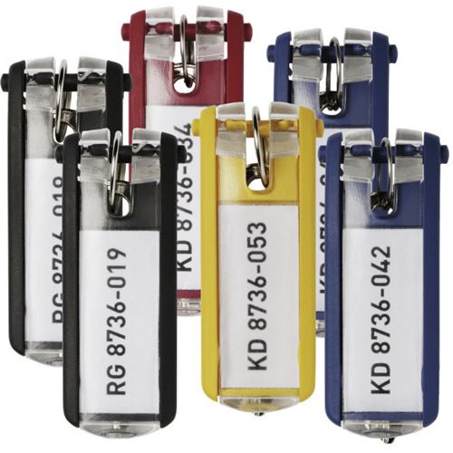 DURABLE Schlüsselanhänger KEY CLIP, farbig sortiert