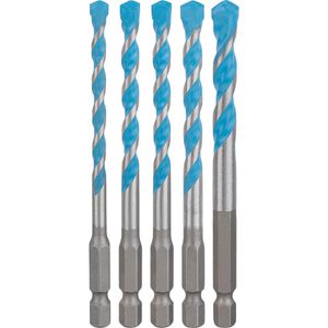 Bosch Bohrer Expert HEX-9 Multi Construction, 2608902290, 5-teiliges Set, 5,5 - 8 mm, Beton, Fliesen, Stahl