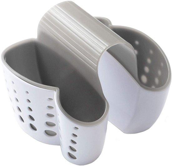 Benza Ibenzoa Spoelbakorganizer - Ruimtebesparende ophangbare opbergoplossing voor keuken en badkamer - B/D/H: 14,5 x 14 x 12,4 cm