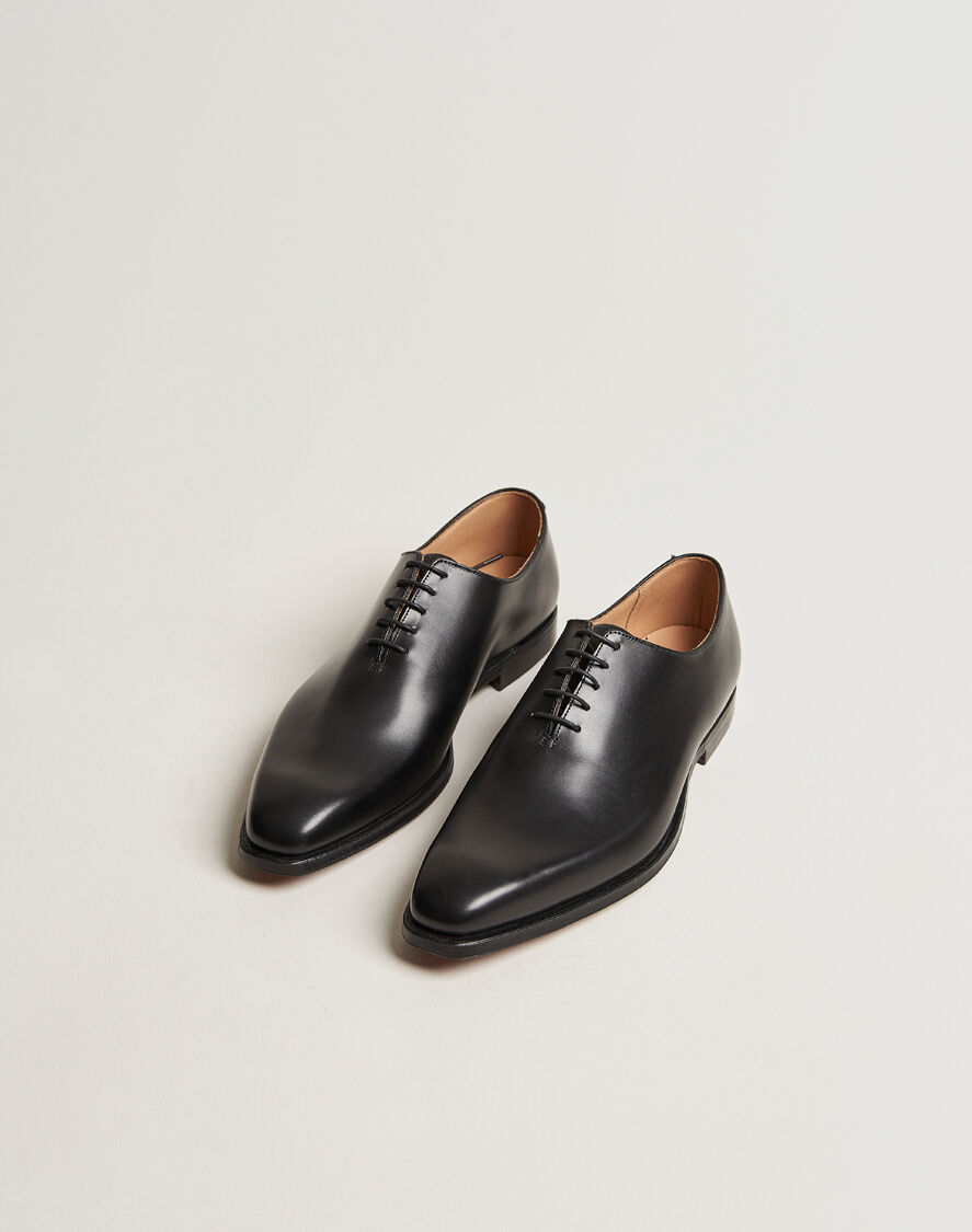Crockett & Jones Alex Wholecut Oxford Black Calf men EU43,5 Sort