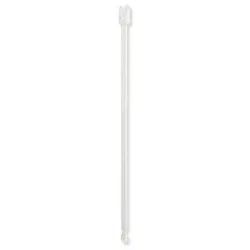 Hewi System 900 Bodenstütze 900.50.02060DX senkrechte Länge 645, für Montagehöhe 760 mm, Edelstahl pulverbeschichtet weiß tiefmatt
