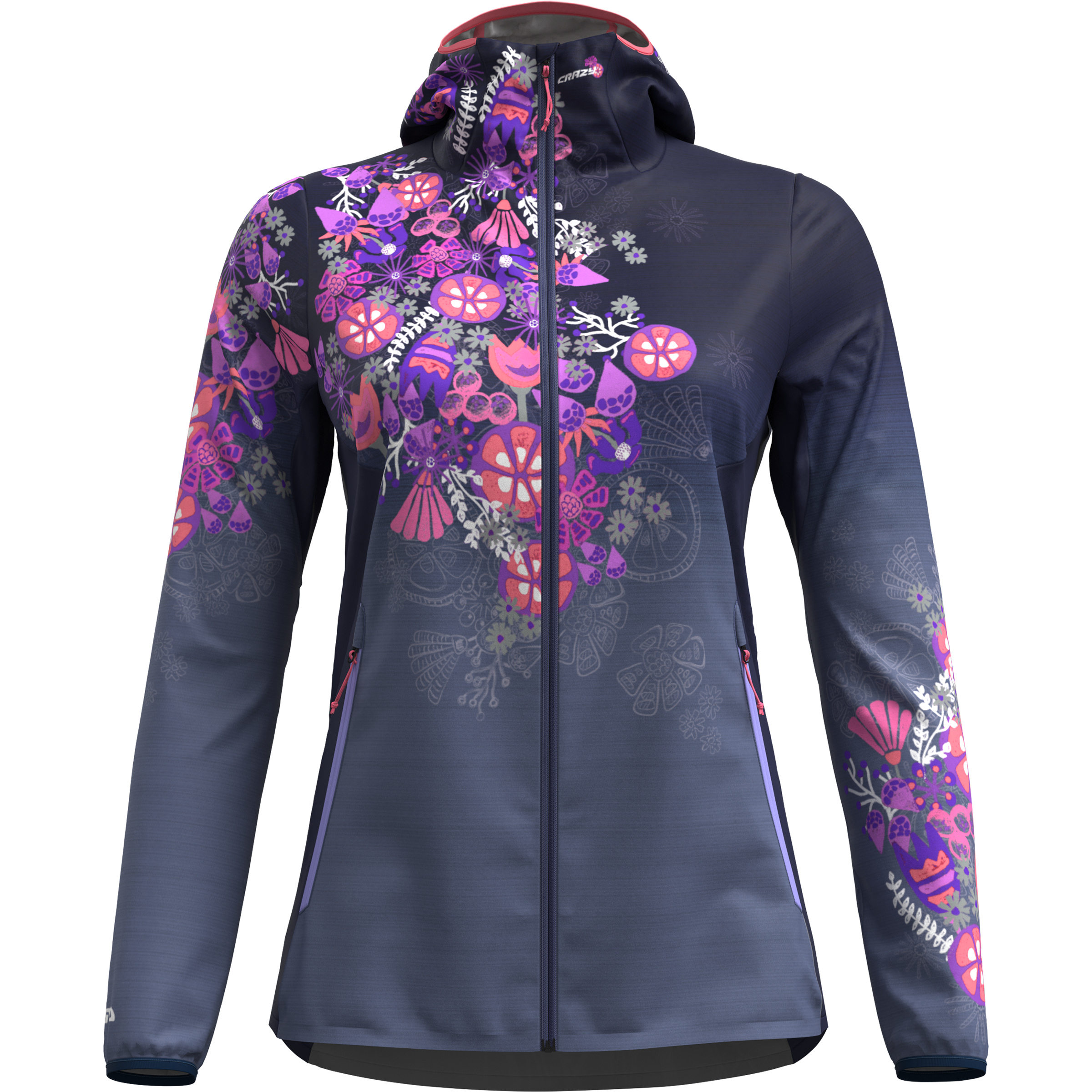 Crazy Wonder Magic Shell Damen Regenjacke lila Größe XS Camping Klein verpackbar