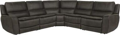 Coaster Marcell 5-Piece Modular Power Reclining Sectional Sofa Grey