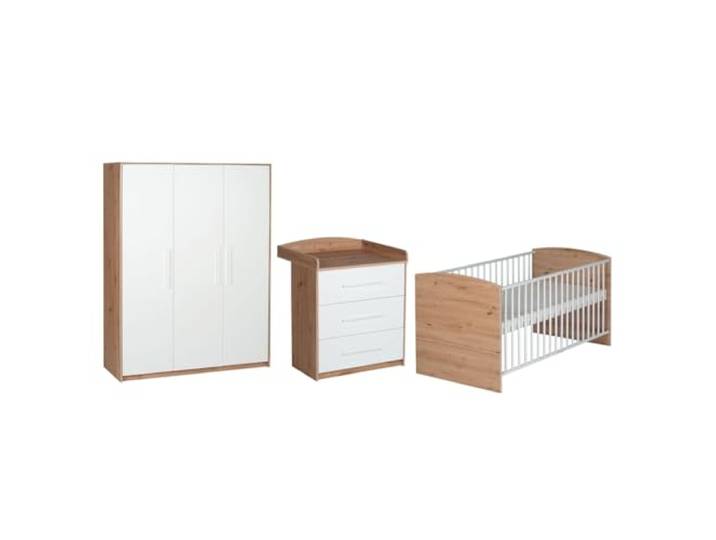 Schardt Kinderzimmer Set Pepe 3-teilig Schrank Kinderbett Wickelkommode