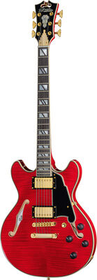 DAngelico Excel Mini DC Trans Cherry 25 Trans Cherry