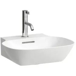 LAUFEN INO Aufsatzhandwaschbecken 8163000001041, 45x41cm, mit Hahnloch, mit Überlauf, Saphirkeramik