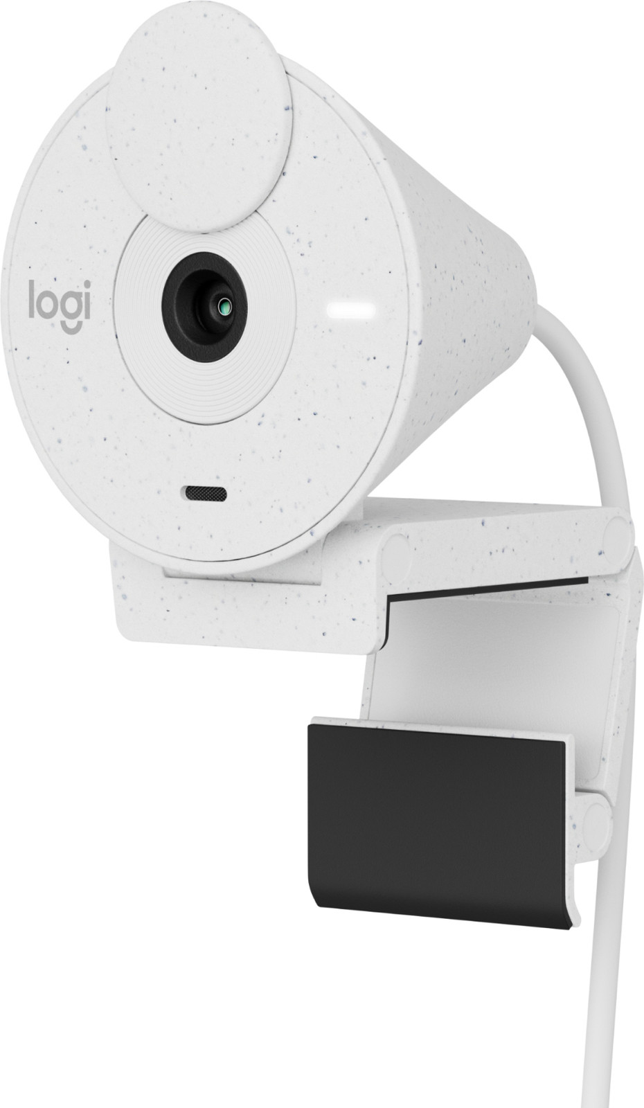 Logitech Brio 300 Full HD Webcam met Privacy en Noise-Canceling Microfoon, USB-C, Wit