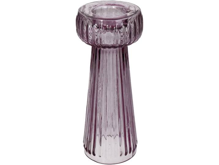 Teelichthalter Natural rosa Glas B 7.5 cm - Teelichthalter