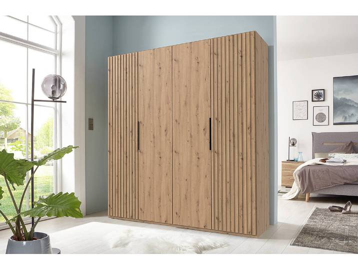 Drehtürenschrank Andorra 200cm Braun/Eiche Artisan Dekor