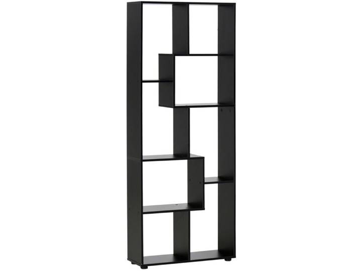 Bibliothèque - HOMCOM - étagère zig zag design contemporain rangement salon bureau - panneaux particules - 70x24x178cm - noir