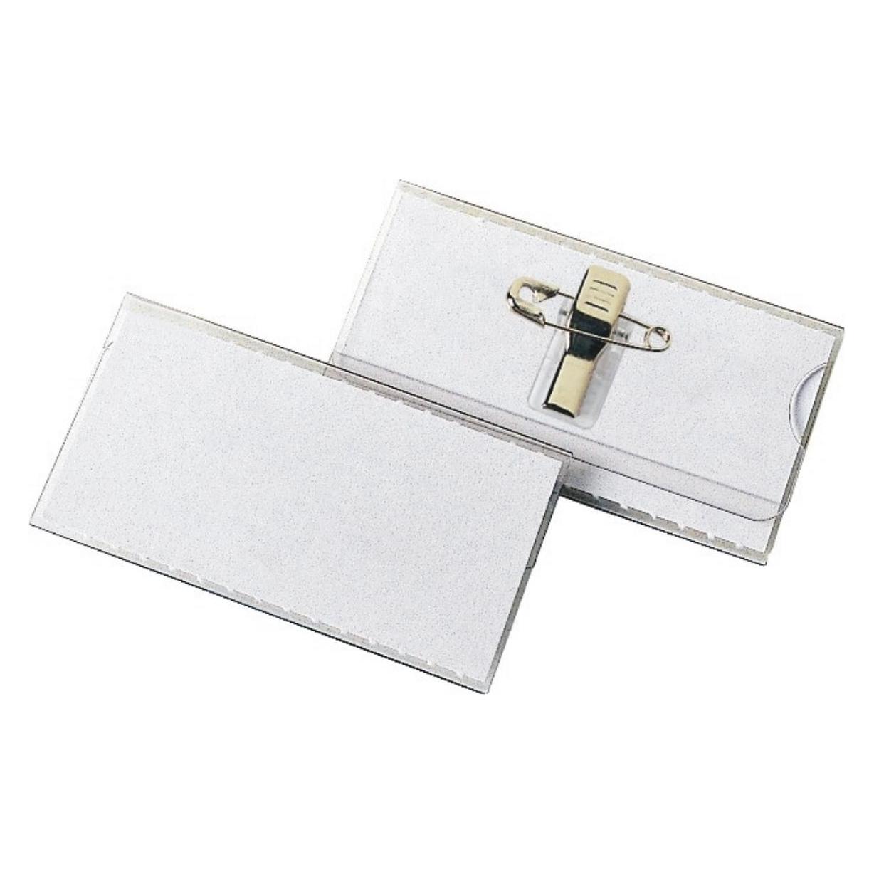 Magni Namensschilder 75X40mm m. Clip+Nadel, 25 Stück (2015000)