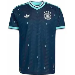 ADIDAS Herren Trikot Deutschland 26 Authentic Auswärts, Größe L in Blau Blau