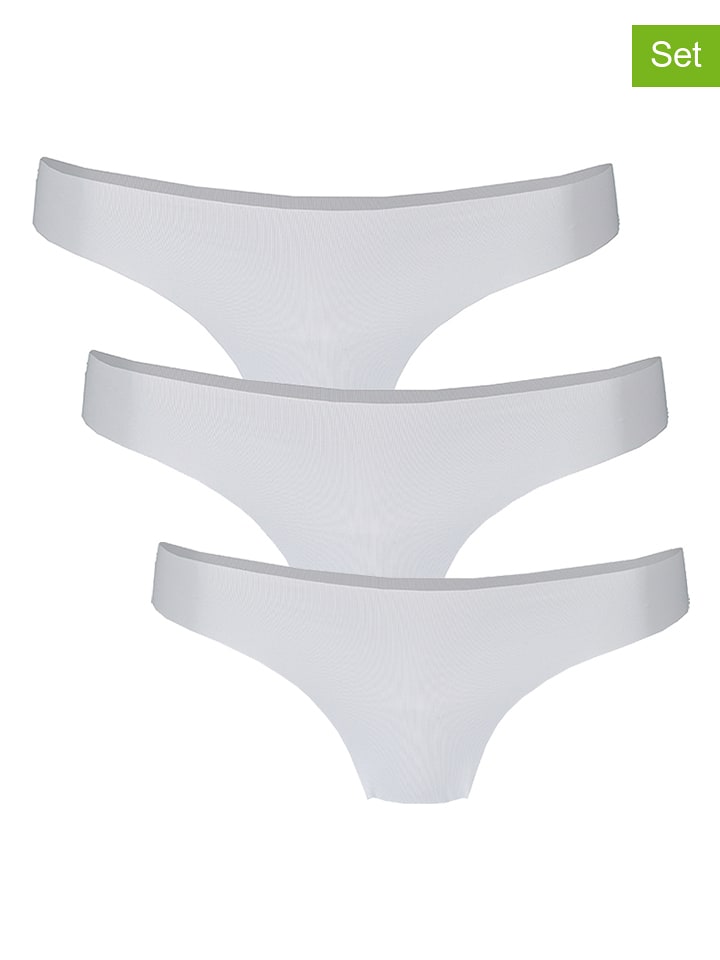 ONLY 3er-Set: Slips in Weiß - XL