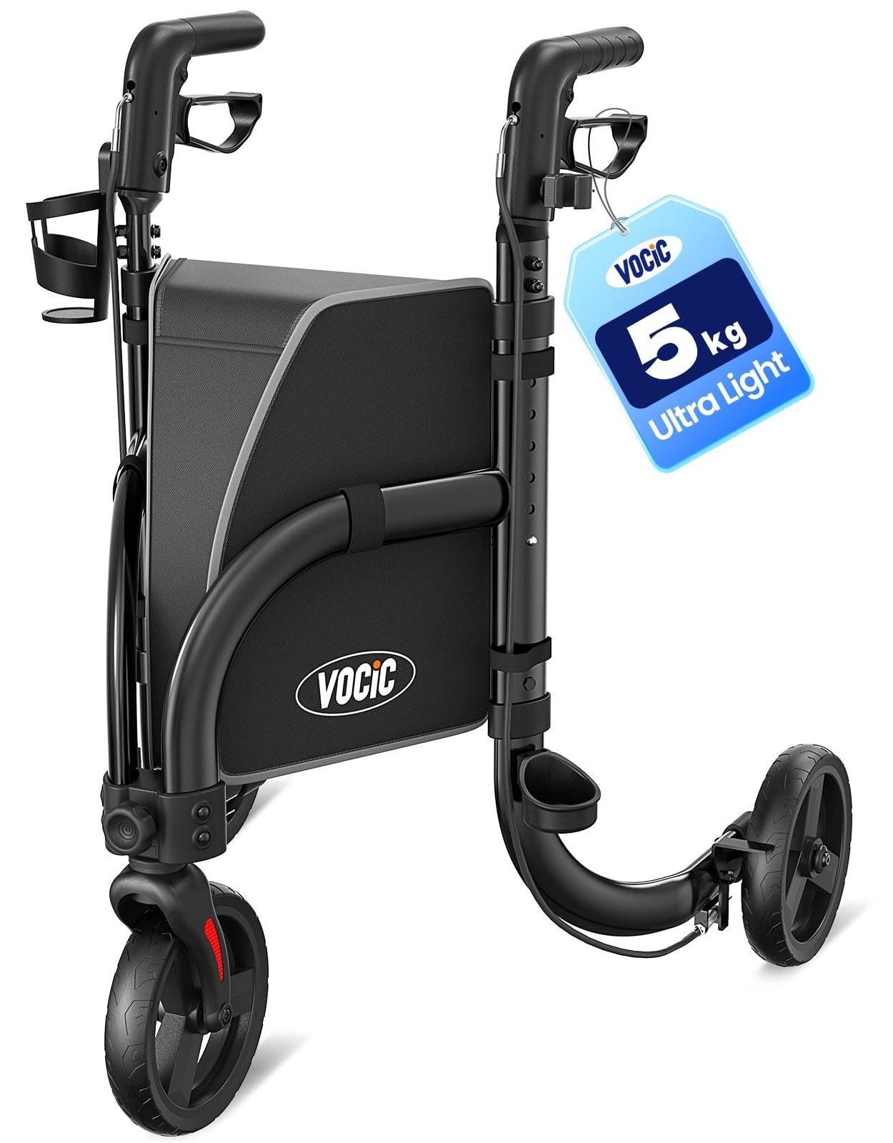 Z25 Rollator, Leicht und Zusammenklappbar für Senioren