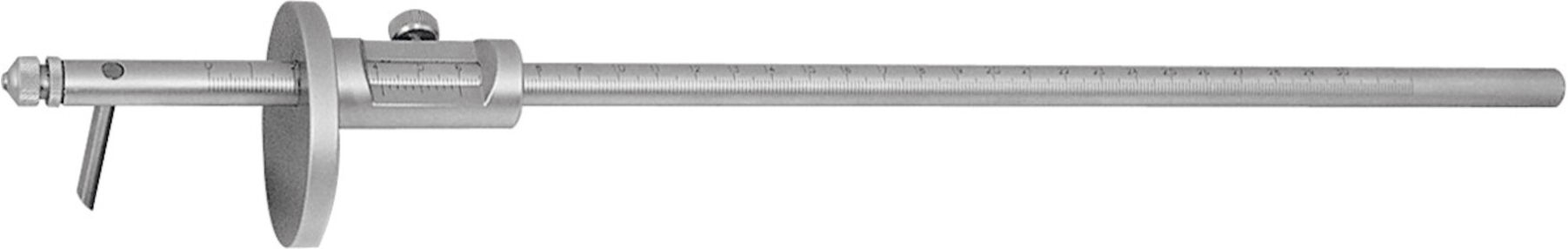 HOLEX Streichmaß mit Stange L500mm aus Stahl gehärtet mit Skala in mm/cm und Feststellschraube für Anreißen/Markieren, 445500 500)