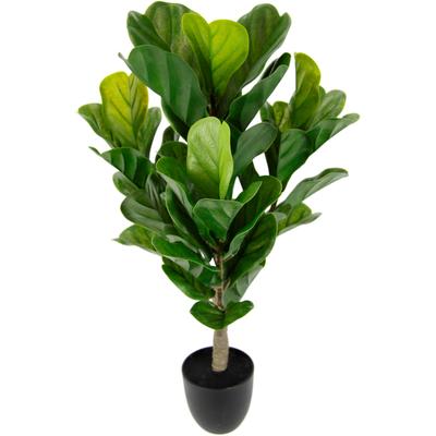 Kunstpflanze I.GE.A. "Künstliche Pflanze Feigenbaum Kunstpflanze Zimmerpflanze Grünpflanze", grün, B:36cm H:64cm L:36cm, Kunststoff, Kunstpflanzen, Kunstpflanze, Kunstbaum Feigenblattpflanze Feigenbaum Pflanze Kunstbaum Dekopflanze