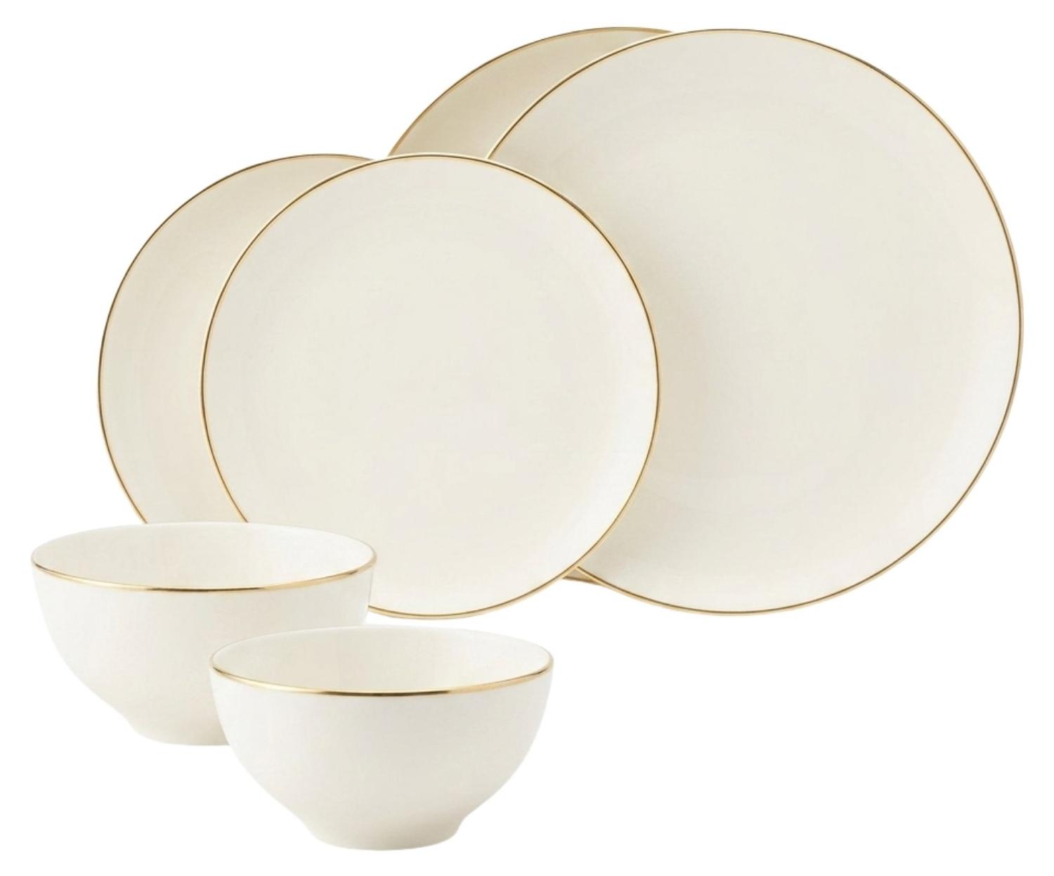 Seltmann Weiden Savona Basic-Set 6-teilig Goldlinie