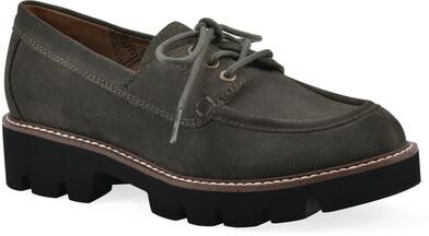 Women's Gino Lug Sole Loafer by White Mountain in Army Suede (Size 7 M)