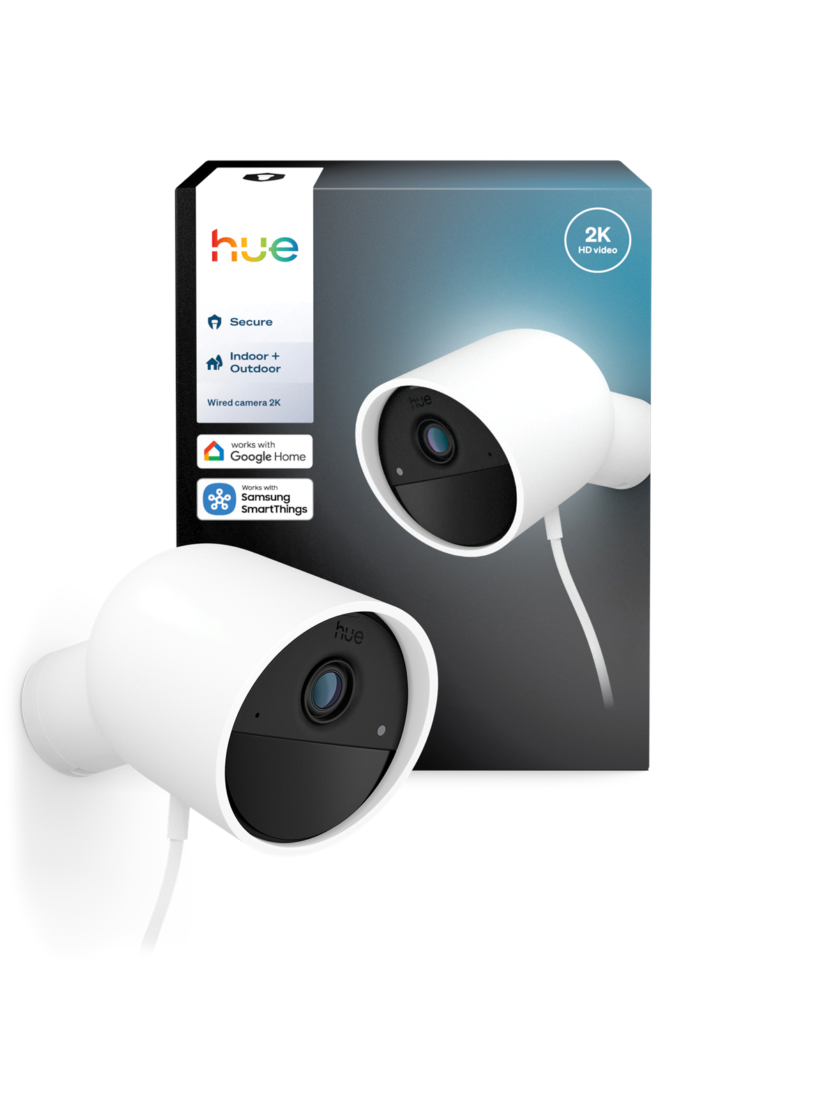 Philips Hue Secure 2K wired camera - white