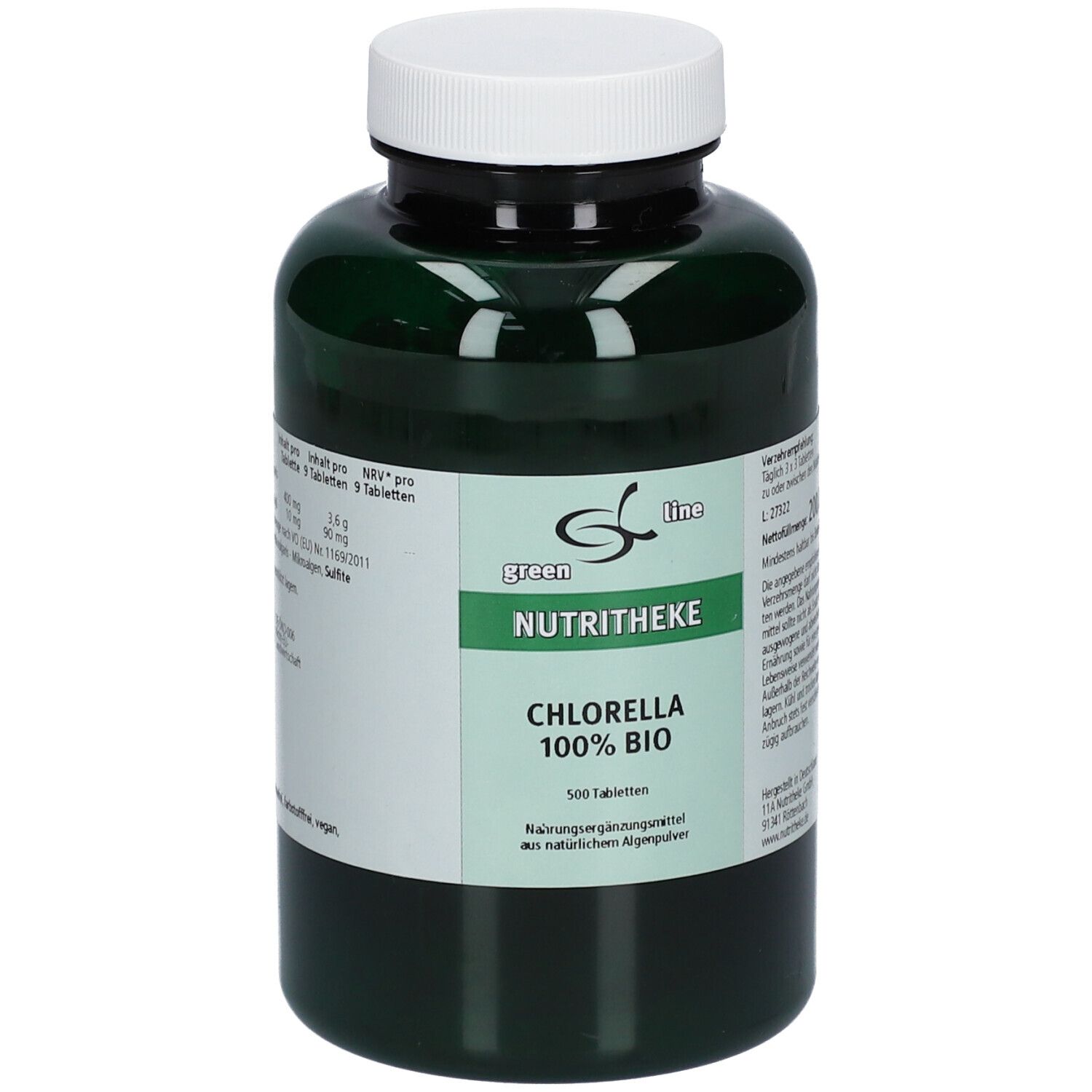 Chlorella 100% Bio Kapseln 500 St