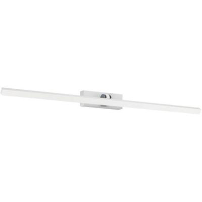 EGLO Spiegelleuchte "VERDELLO", weiß (weiß, chrom), 1, H: 6cm, 1 Stk., Leuchten, Wand-/Deckenleuchte, L60 x B6 x H10,5cm, 5W inkl.CCT, Spiegelleuchte