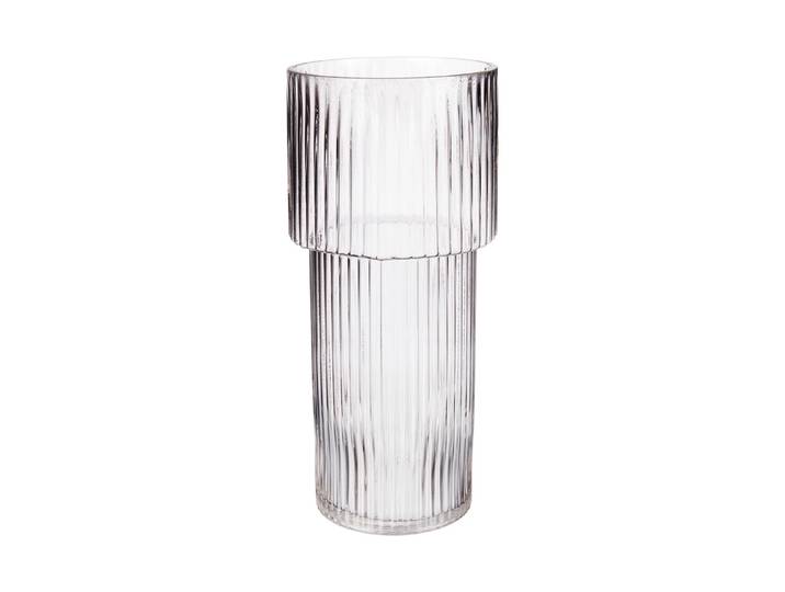 Vase klar gross rau