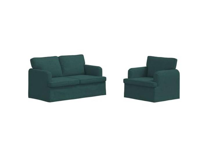 Favemtsl Modulares Sofa Set 2-teilig Dunkelgrün Stoff 144x80x85 cm Zweiteilige Eckcouch in Dunkelgrün mit Ergonomischem Design für Wohnzimmer und Schlafzimmer mit Stabilem Metallrahmen.