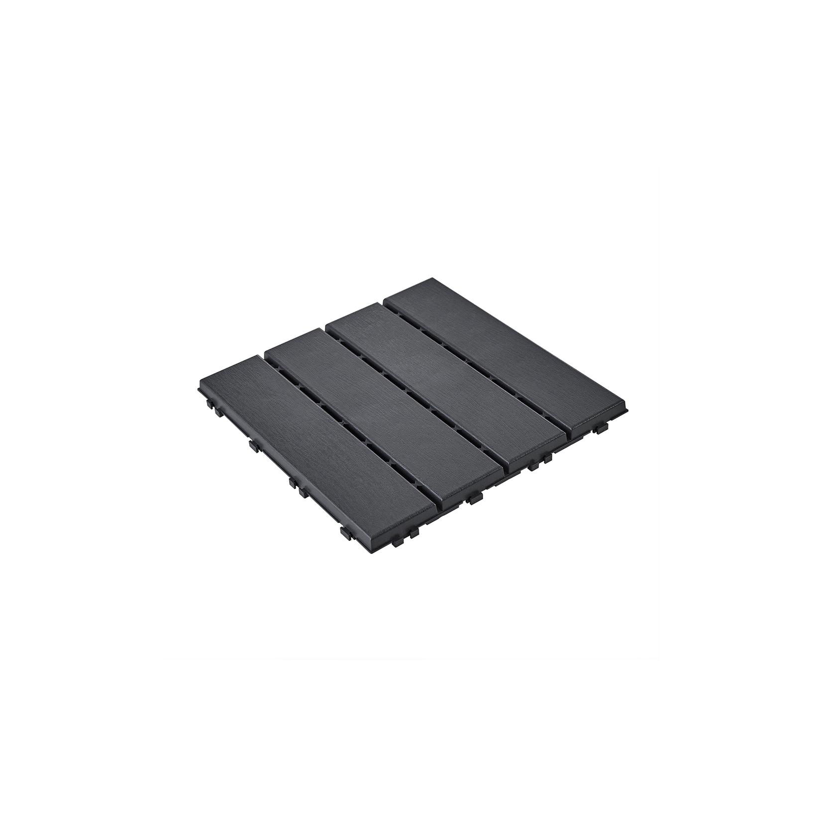 SoBuy Raumteiler mit Rastverschluss Schwarz 30x30x2cm Modern