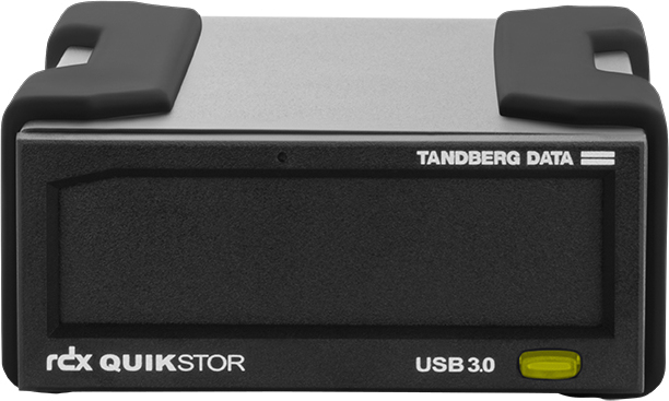 Overland-Tandberg O-T Externes RDX QuikStor Laufwerk, schwarz, USB3+ Schnittstelle, Speicherlaufwerk, RDX-Kartusche, USB, RDX, 15 ms, Schwarz