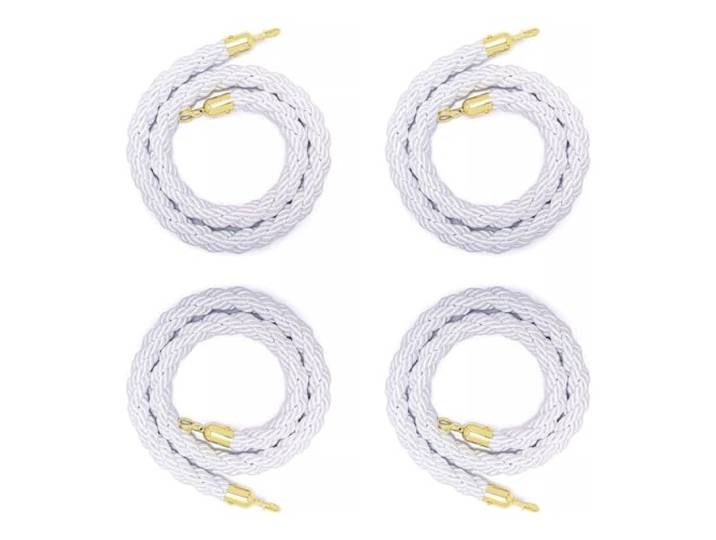Absperrseil, mit goldenen Haken, Pfosten-Hanfseil(210cm(7ft))