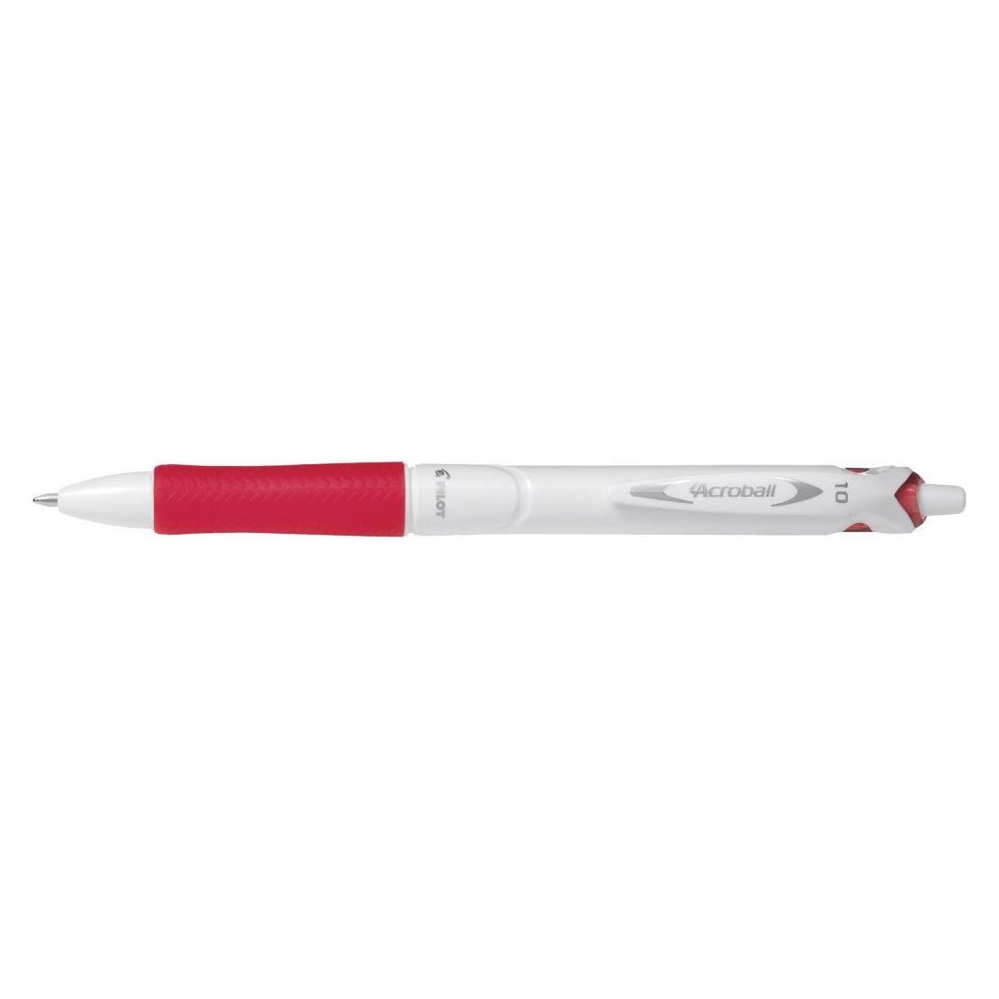 Pilot Druckkugelschreiber ACROBALL PURE WHITE, rot (1x) (479229)