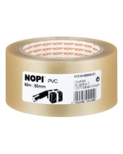 Tesa Nopi Pack PVC geprägt 66m 50mm transparent Klebeband 6er (57214)