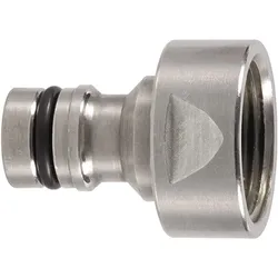 GEKA Hahnstecker plus-Stecksystem Messing vernickelt IG 24,66 mm - 46.0711.8